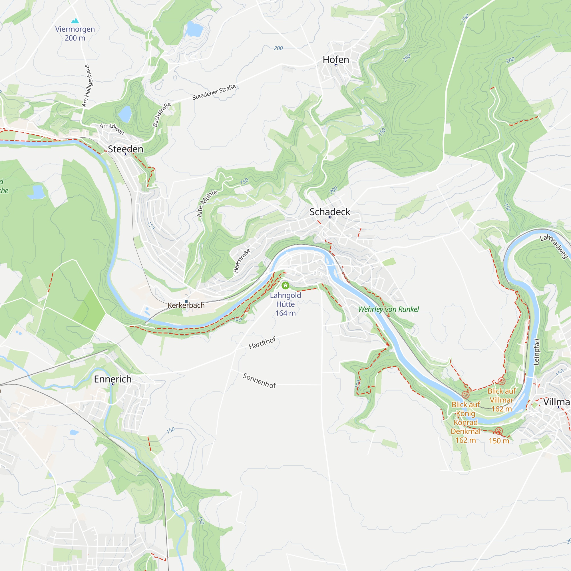 Lahngold Hütte map