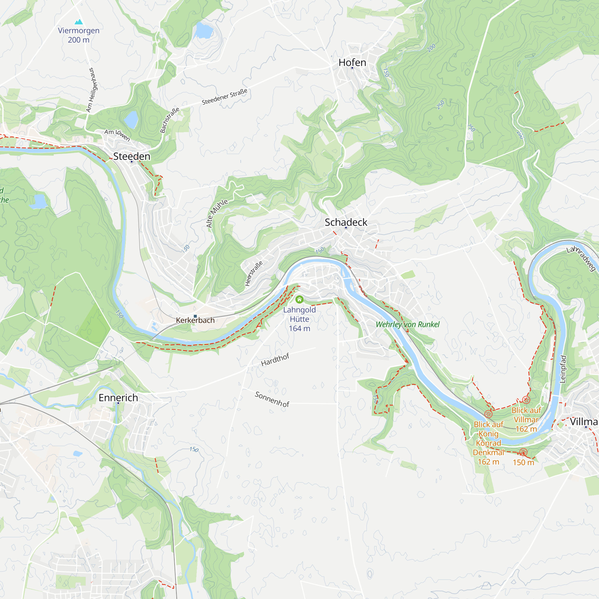 Lahngold Hütte map