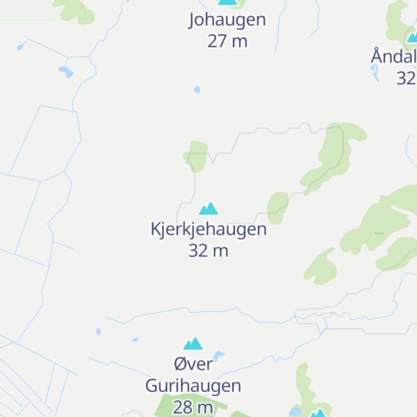 Map of Kjerkjehaugen