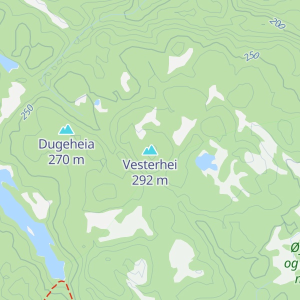 Map of Vesterhei