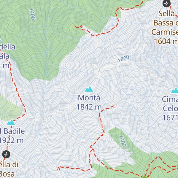 Map of Montà