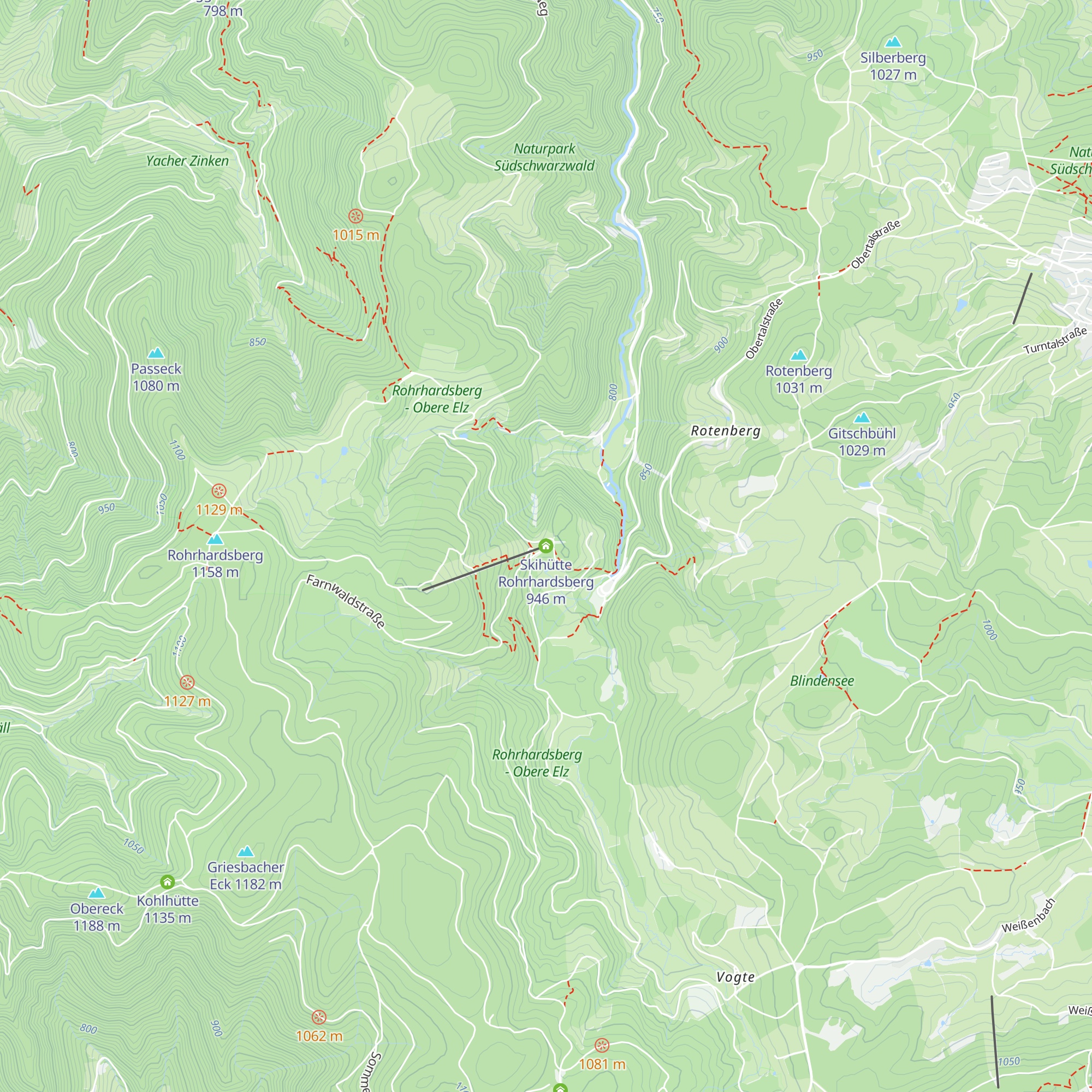 Skihütte Rohrhardsberg map