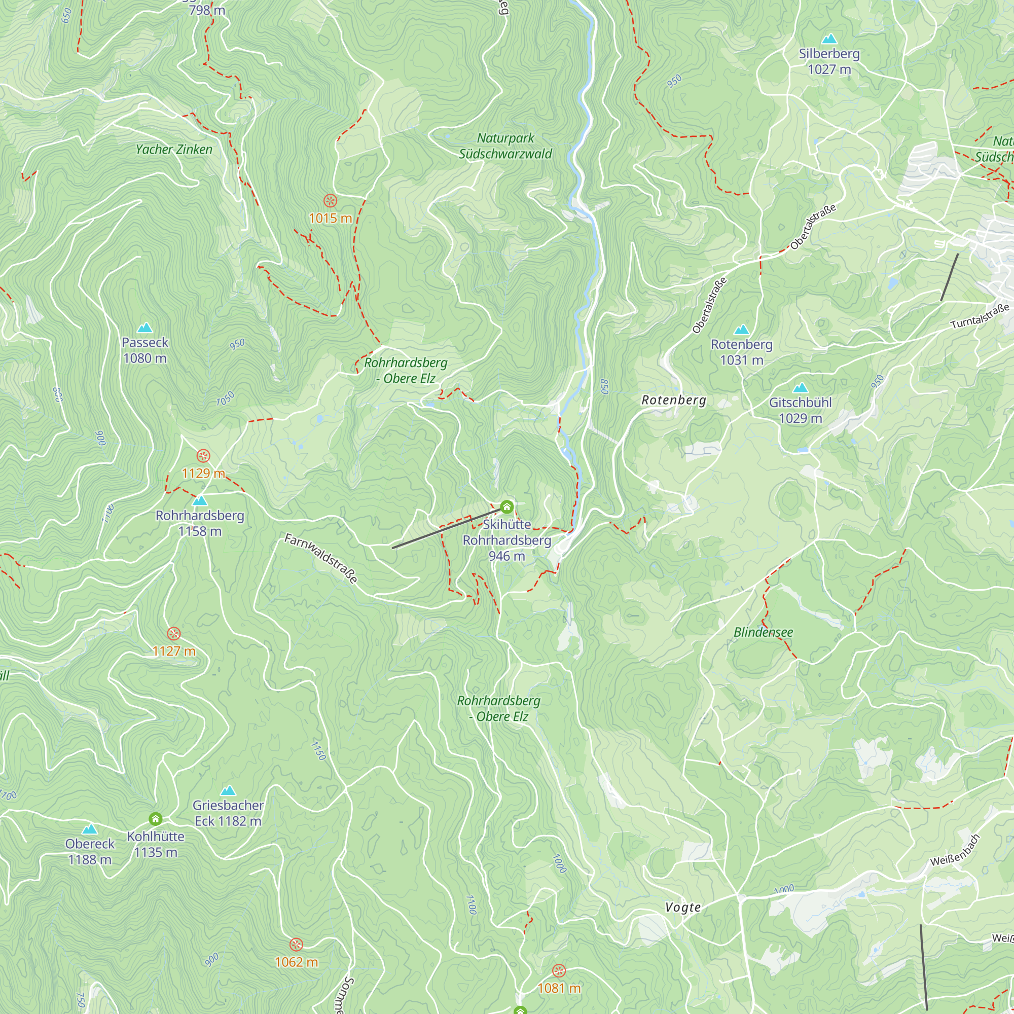 Skihütte Rohrhardsberg map