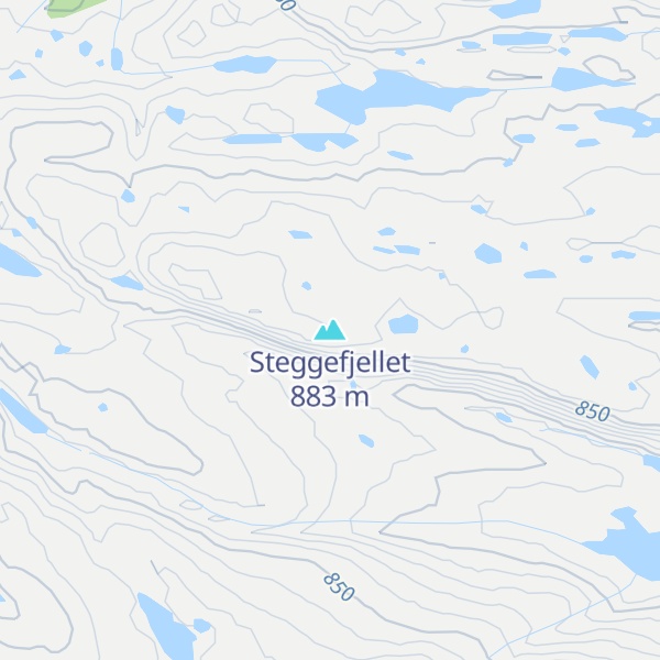 Map of Steggefjellet