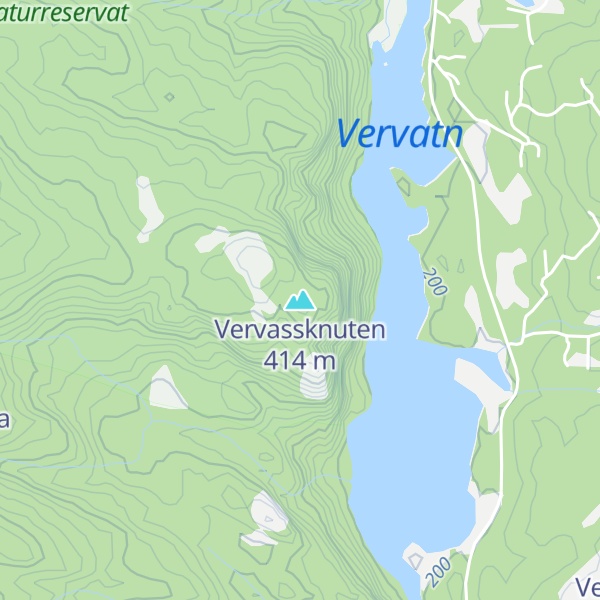 Map of Vervassknuten