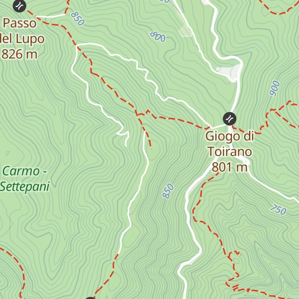 Map of Monte Subanco
