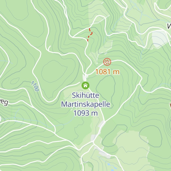 Map of Skihütte Martinskapelle