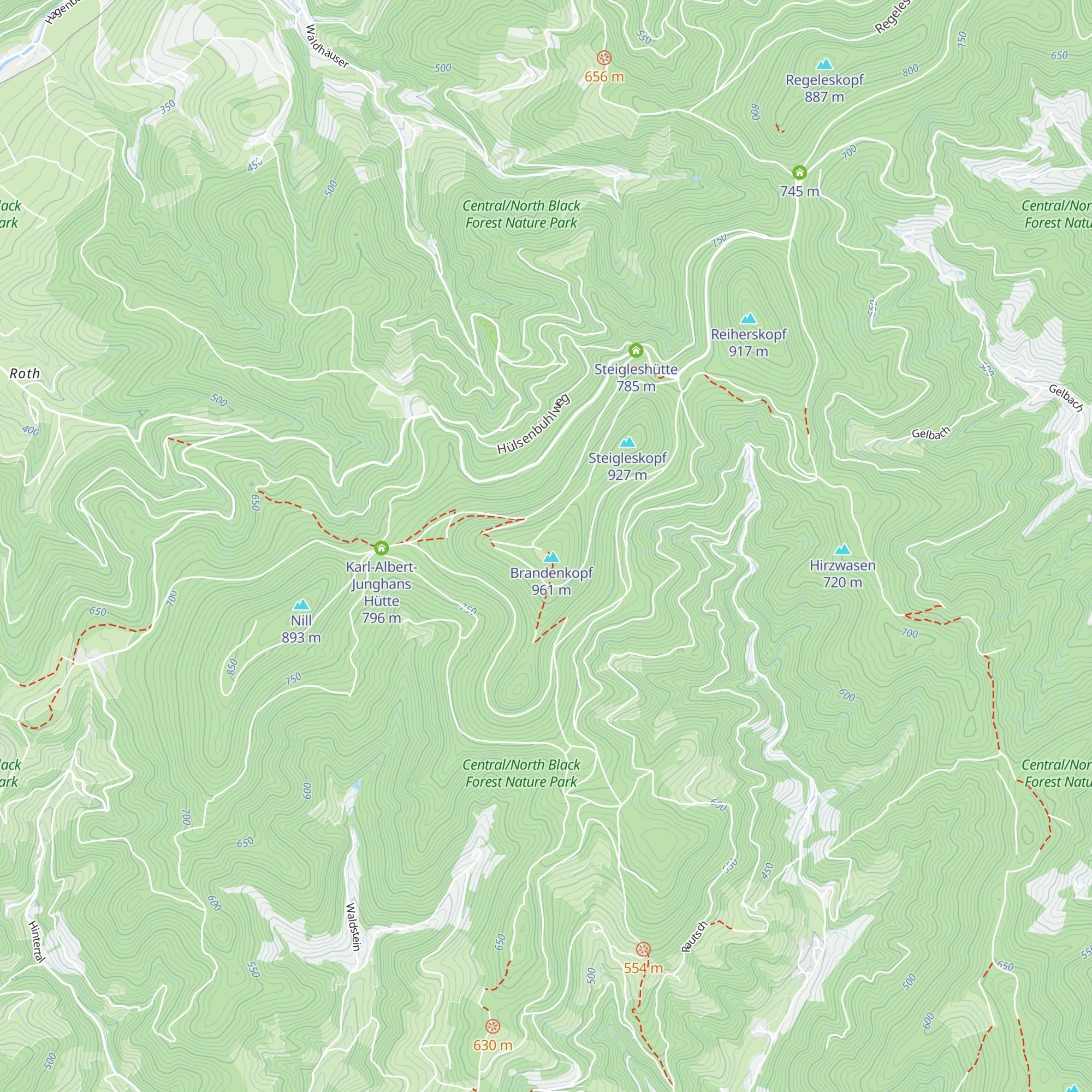 Wanderheim Brandenkopf map