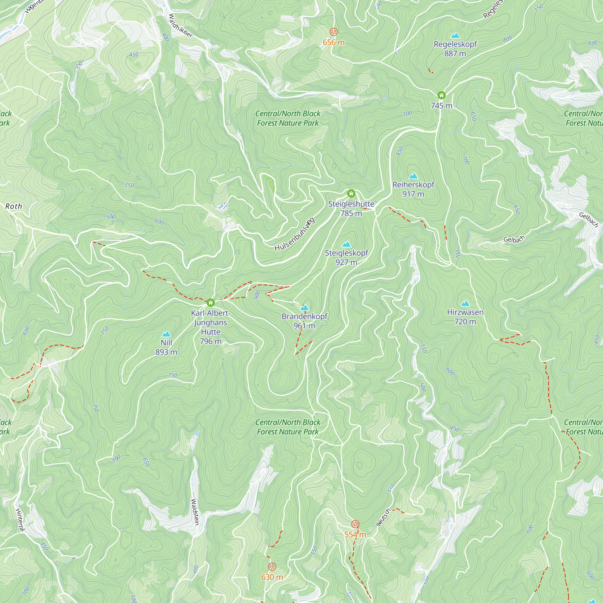 Wanderheim Brandenkopf map