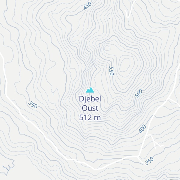 Map of Djebel Oust