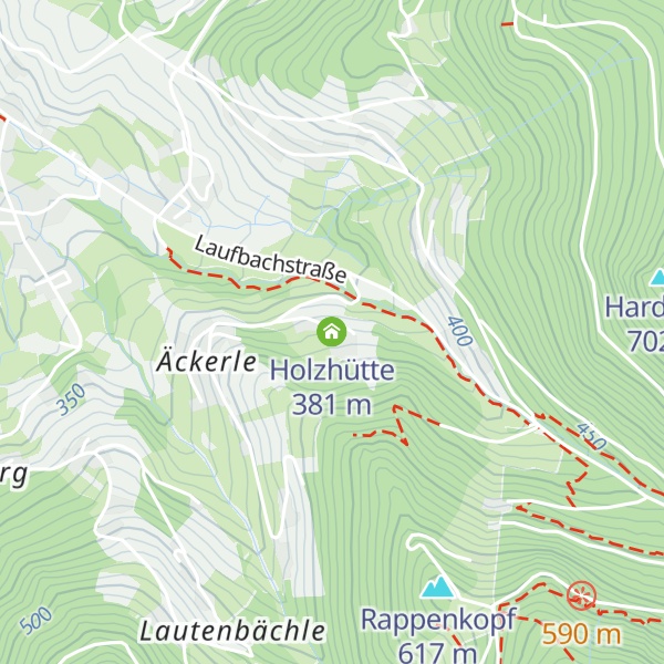 Map of Holzhütte