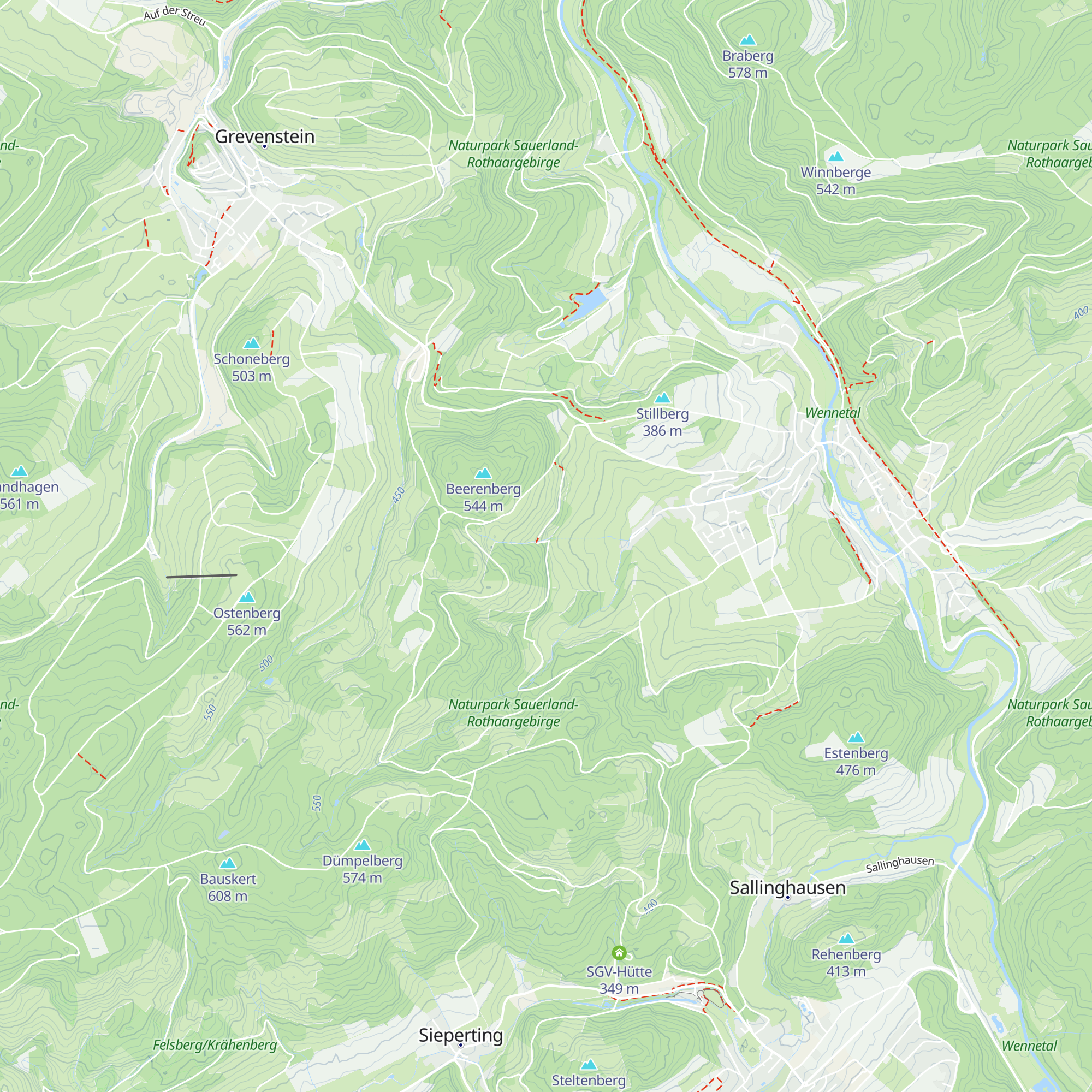 Beckmann´s Hütte map