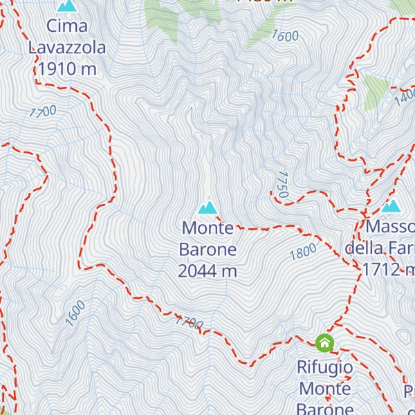 Map of Monte Barone