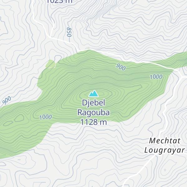 Map of Djebel Ragouba