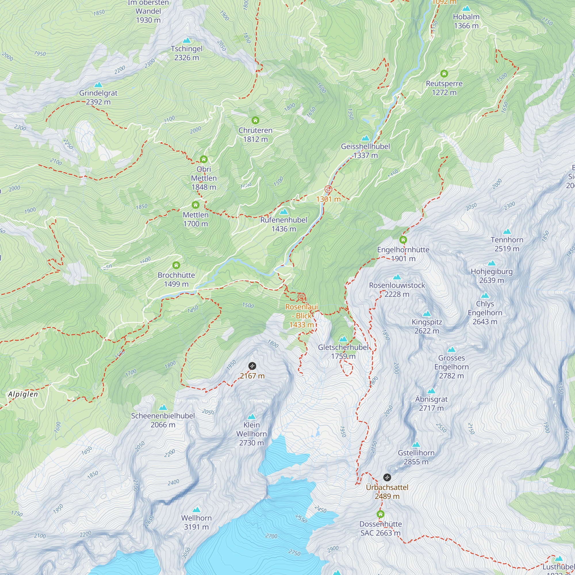 Gletscherschlucht map