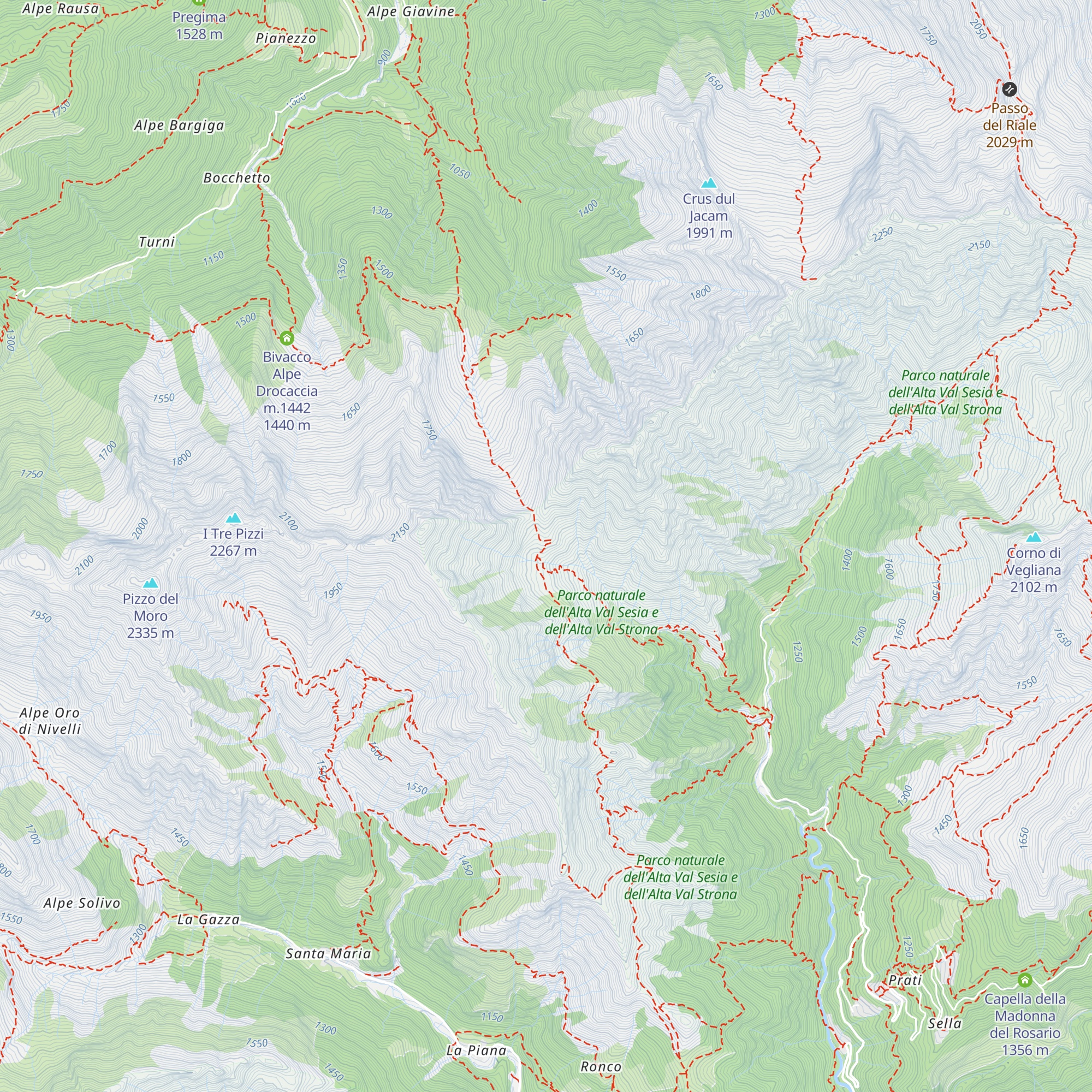 Punto di Appoggio Alpe Helo map