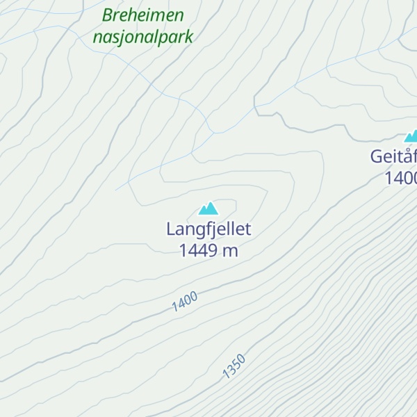 Map of Langfjellet