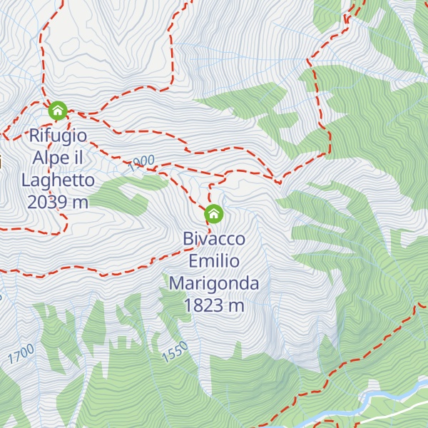Map of Bivacco Emilio Marigonda