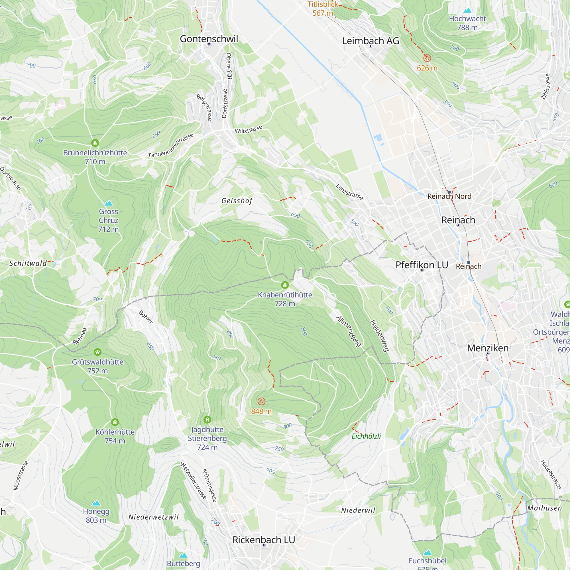 Knabenrütihütte map