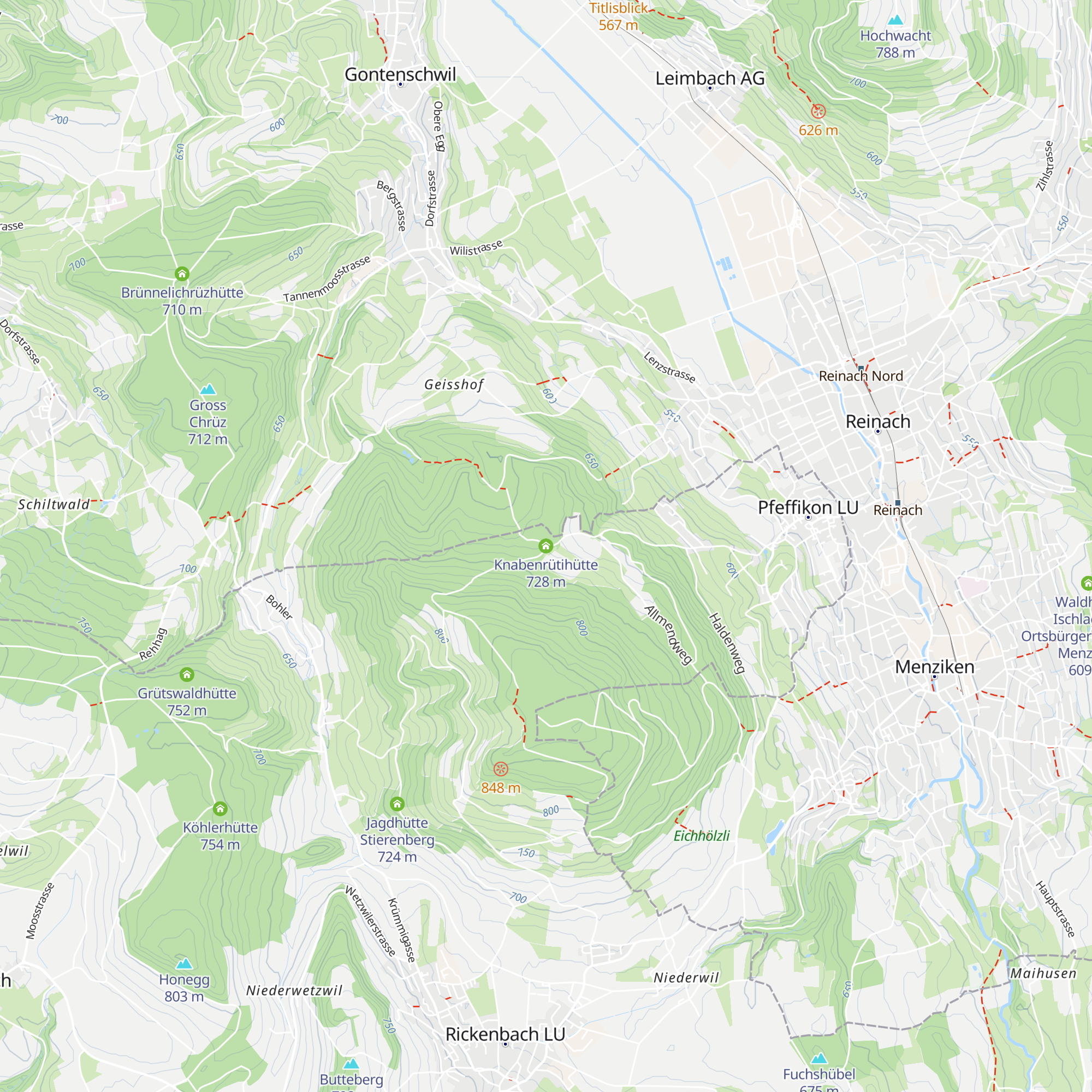 Knabenrütihütte map