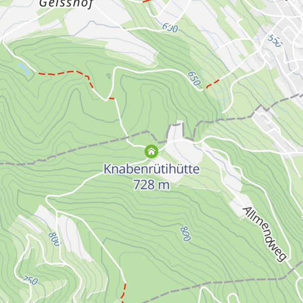 Map of Knabenrütihütte