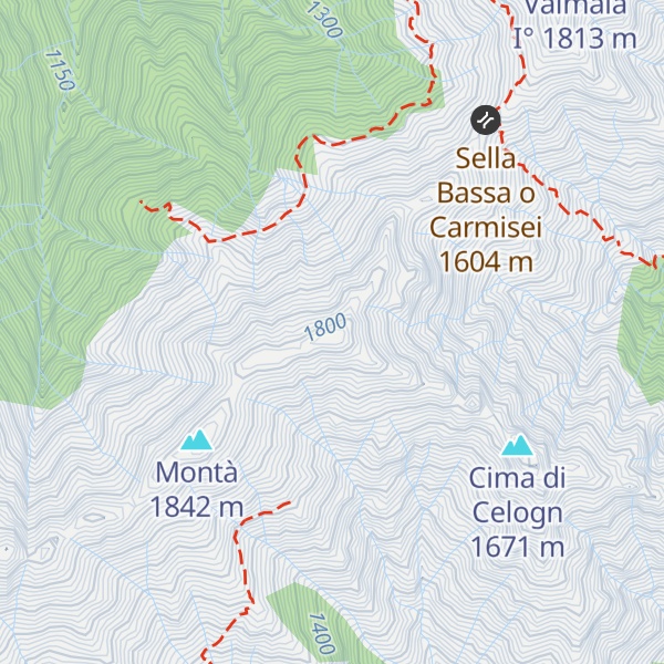 Map of Punta del Cugnolaccio