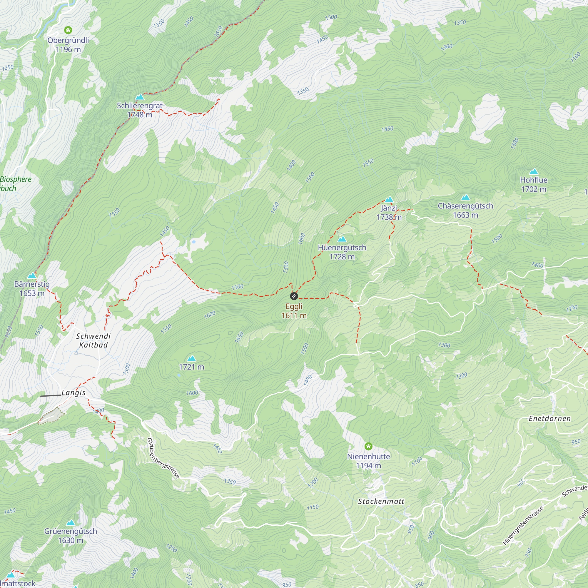 Egghütte map