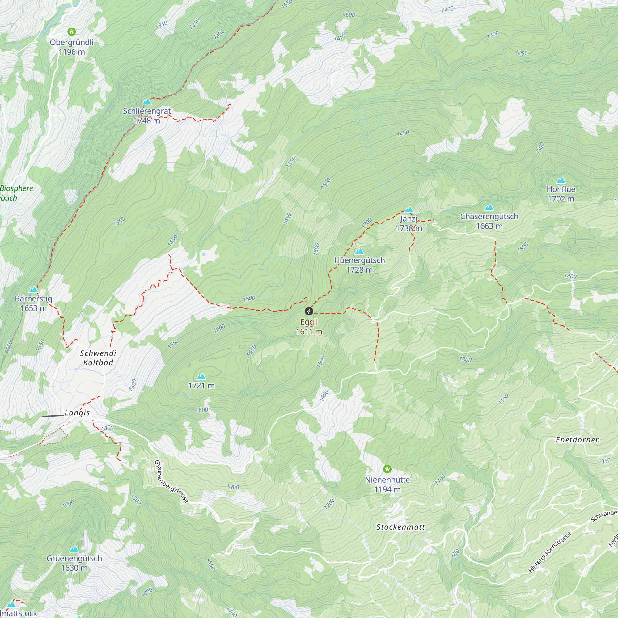 Egghütte map