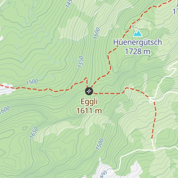 Map of Egghütte