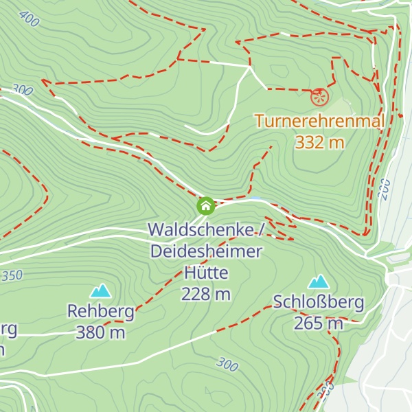 Map of Waldschenke / Deidesheimer Hütte
