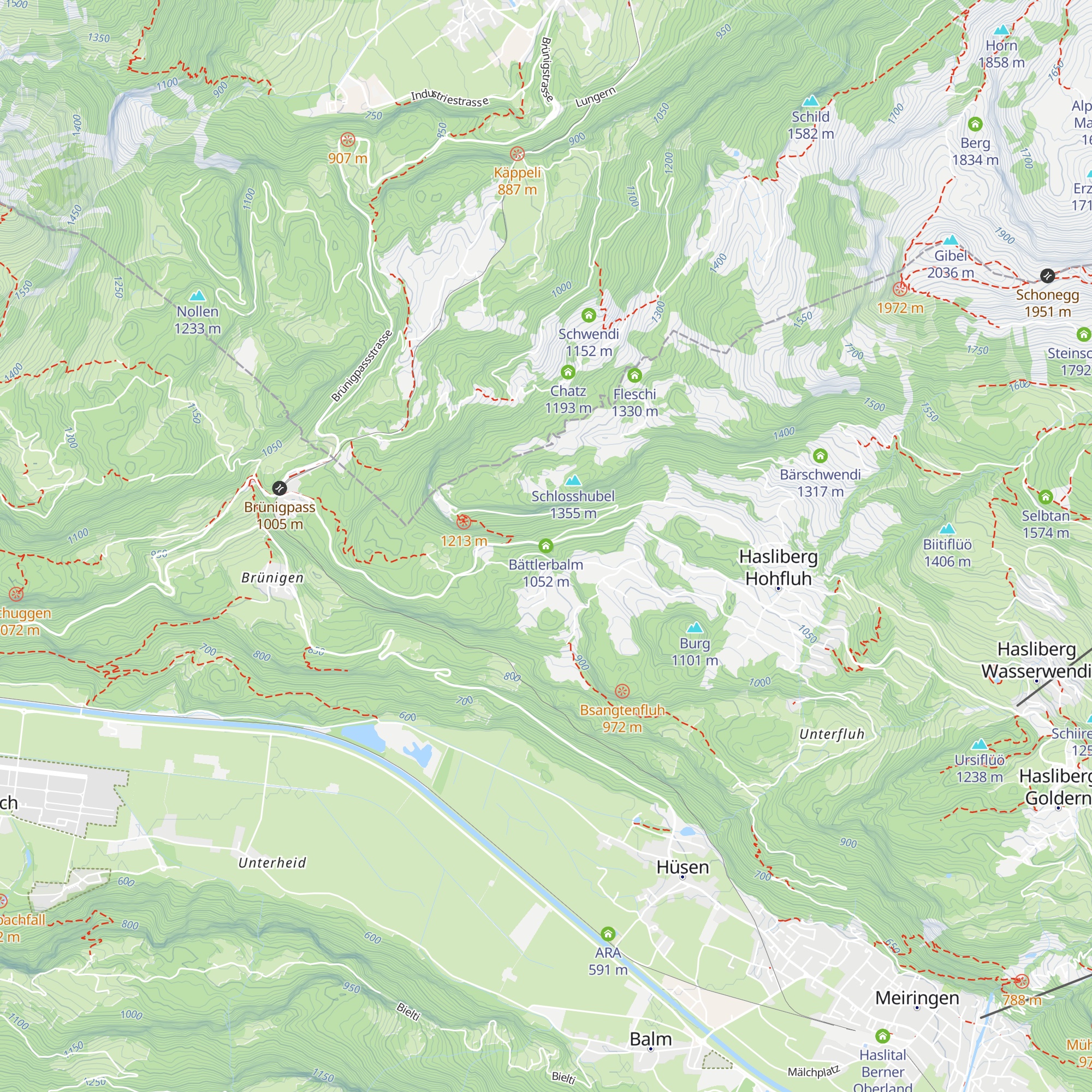 Bättlerbalm map
