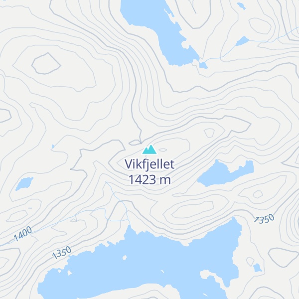 Map of Vikfjellet