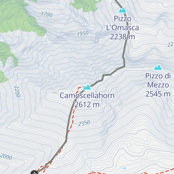 Map of Camoscellahorn