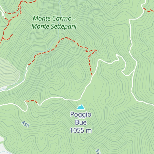 Map of Bric Cornavento