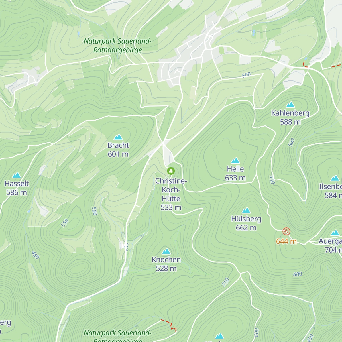 Christine-Koch-Hütte map