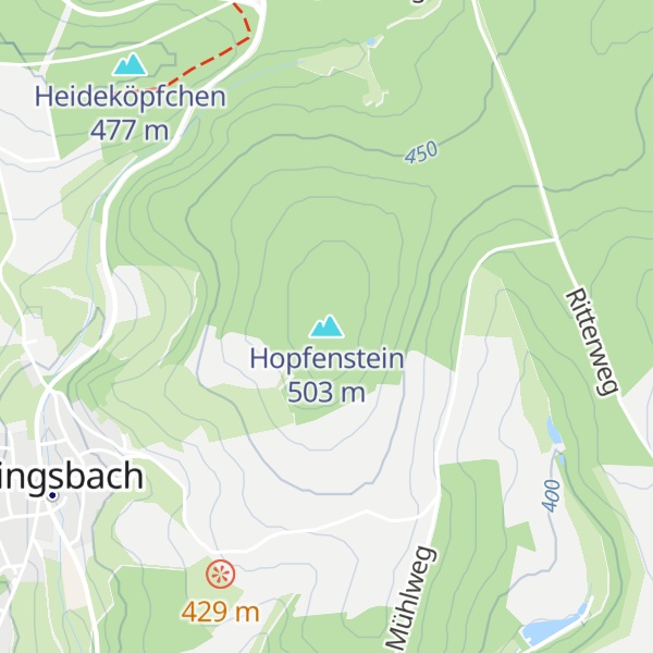 Map of Hopfenstein