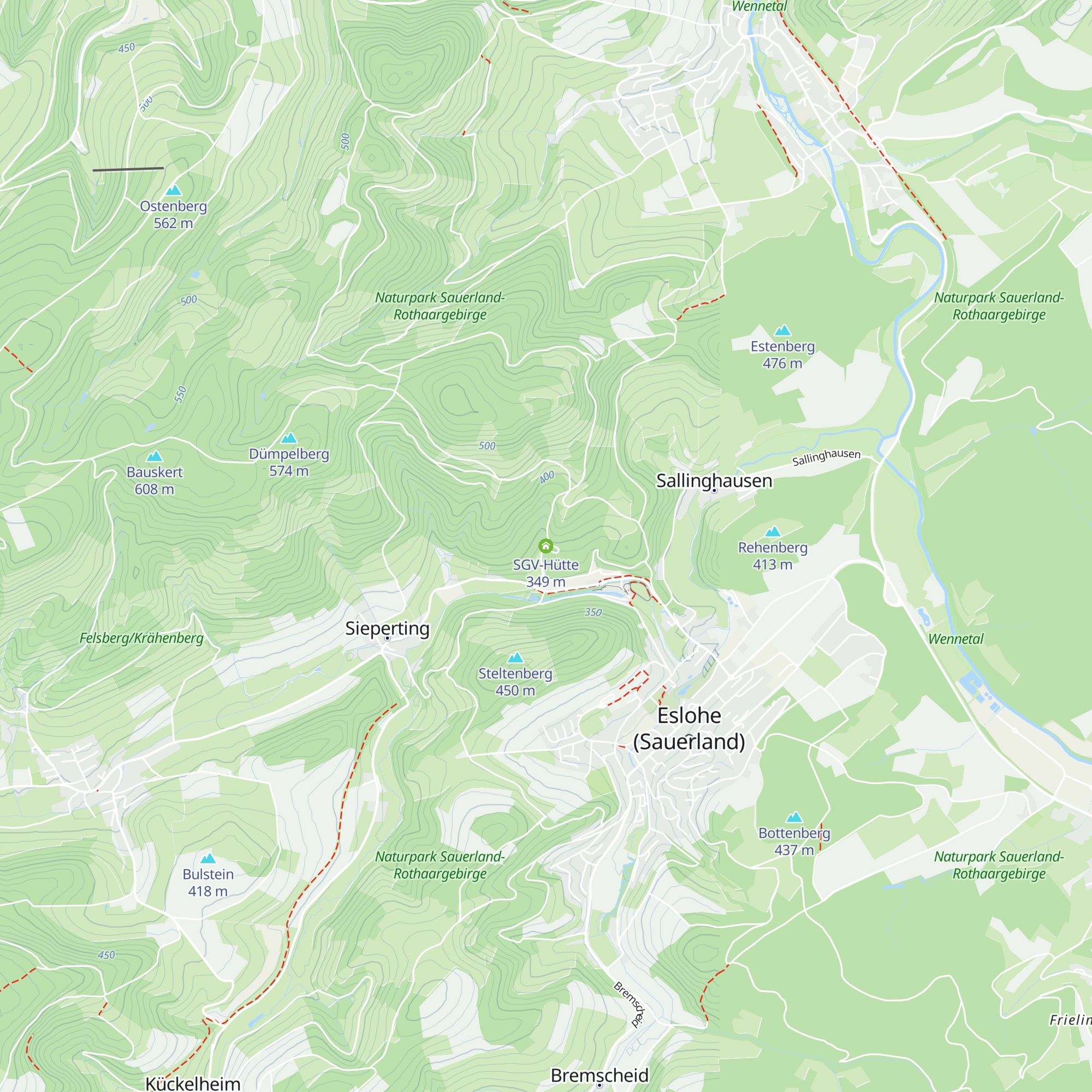 SGV-Hütte map