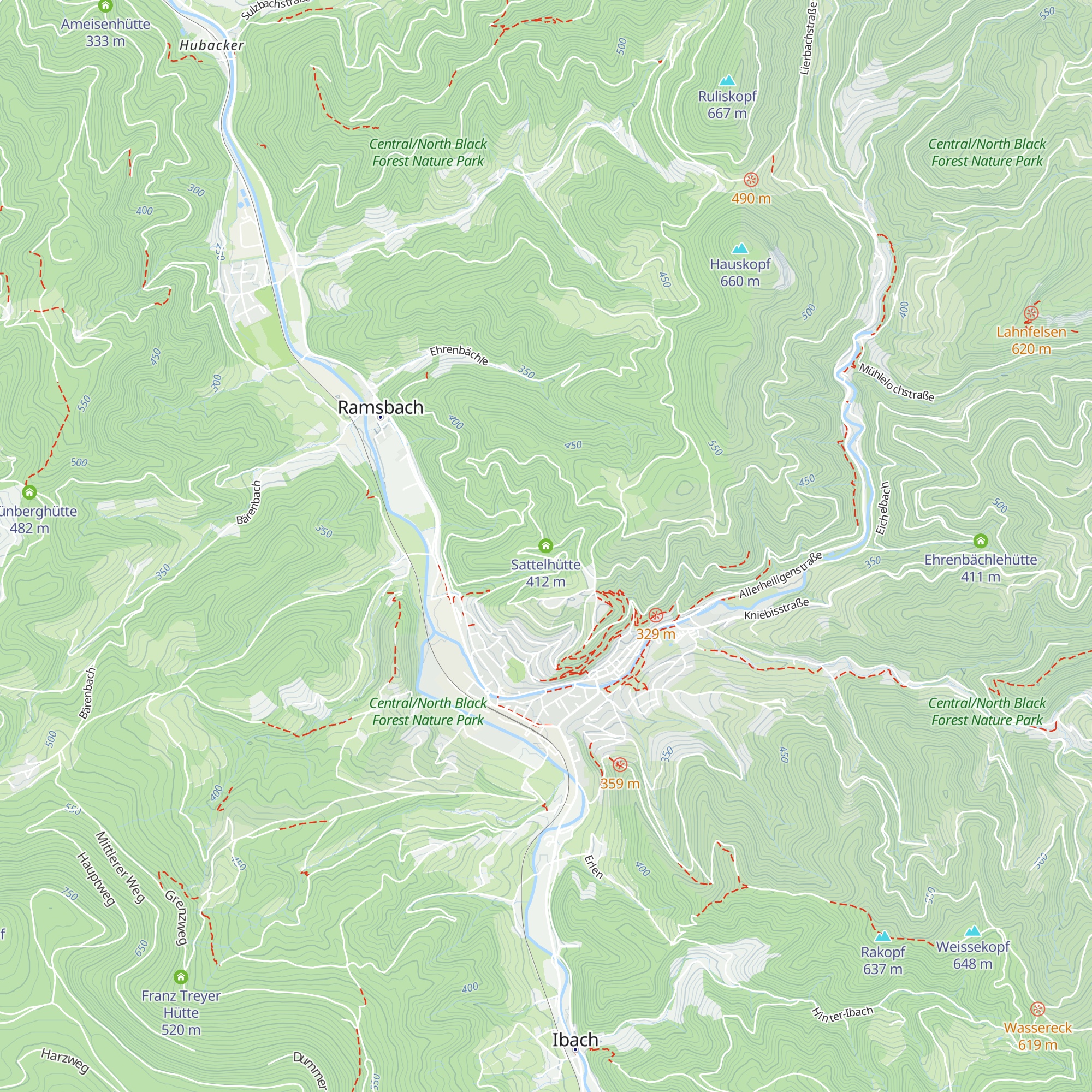 Sattelhütte map