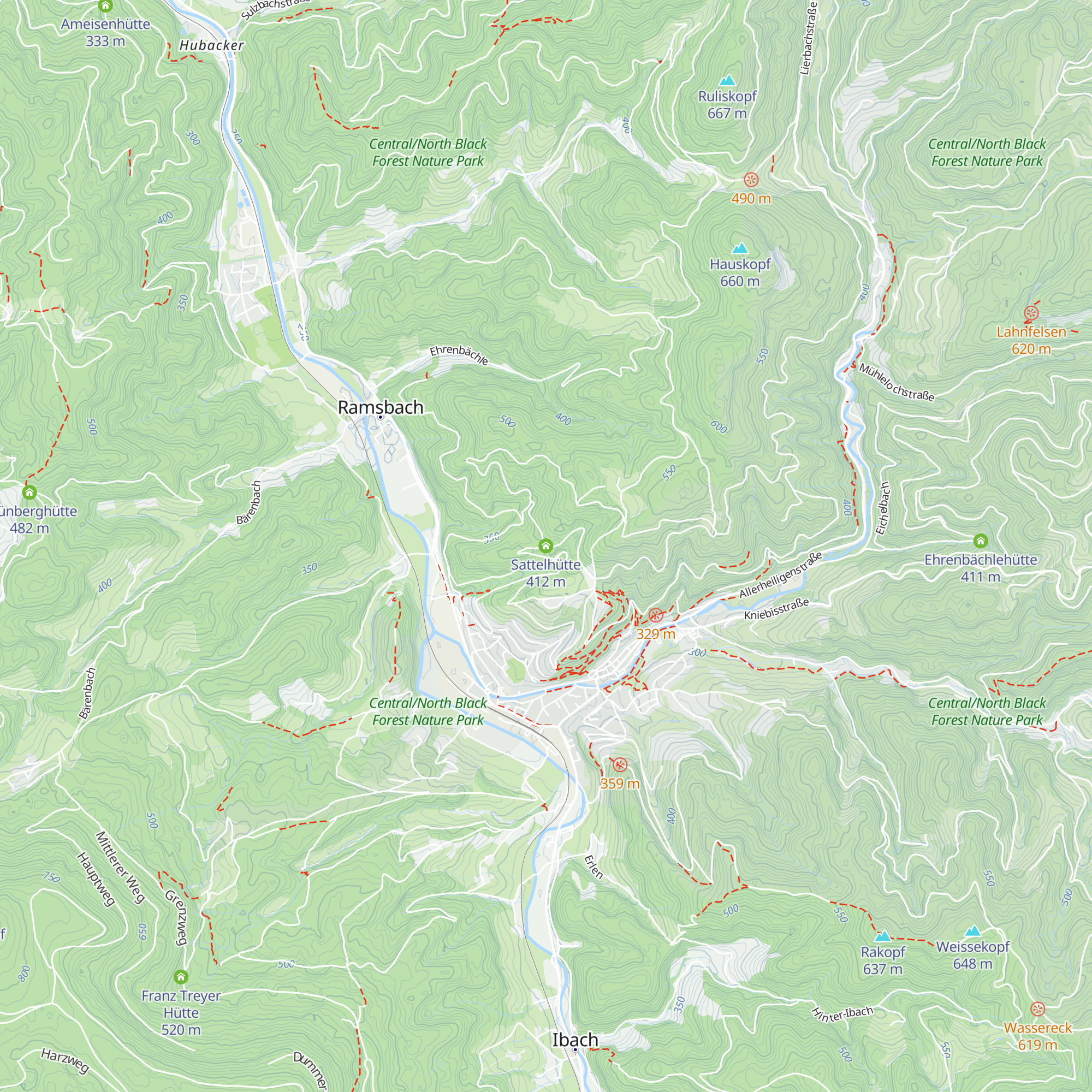 Sattelhütte map