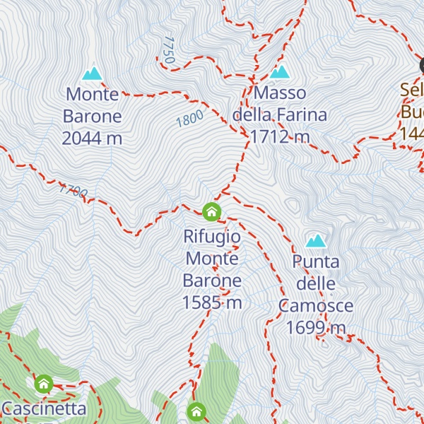 Map of Rifugio Monte Barone