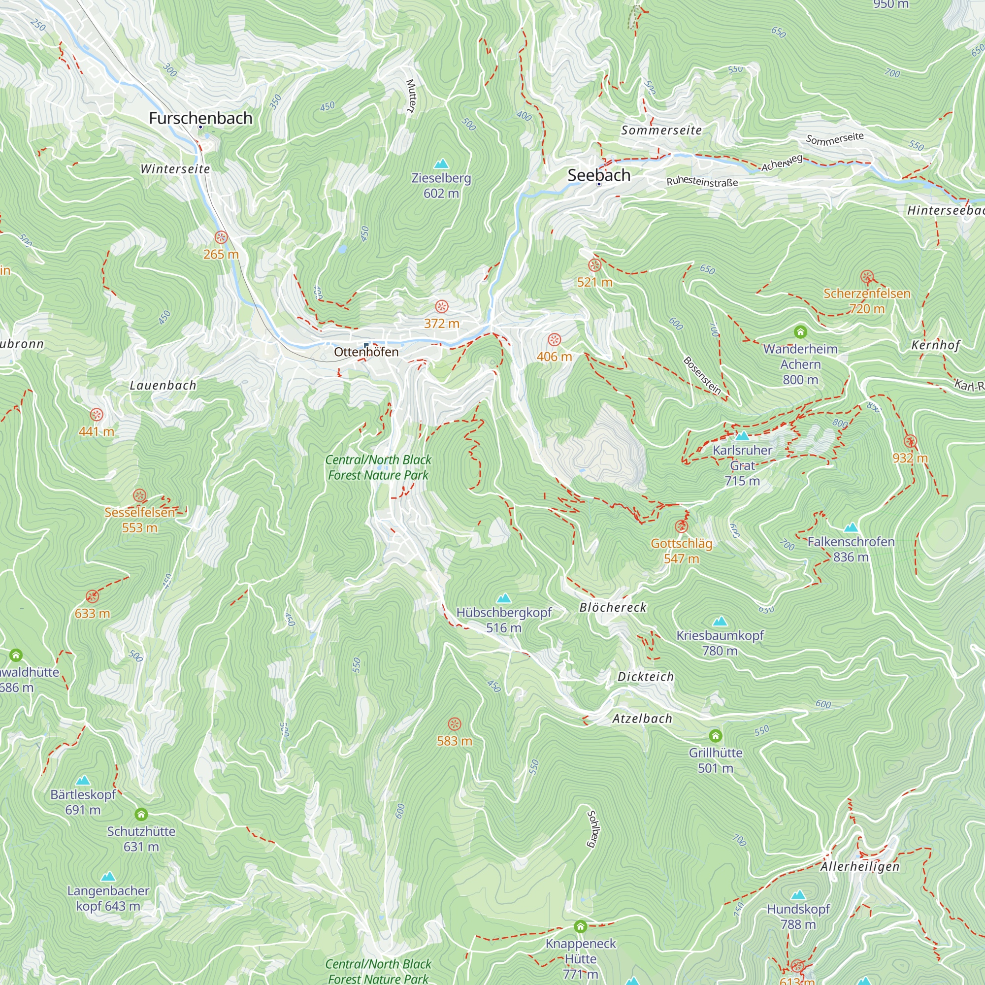 Eichkopfhütte map