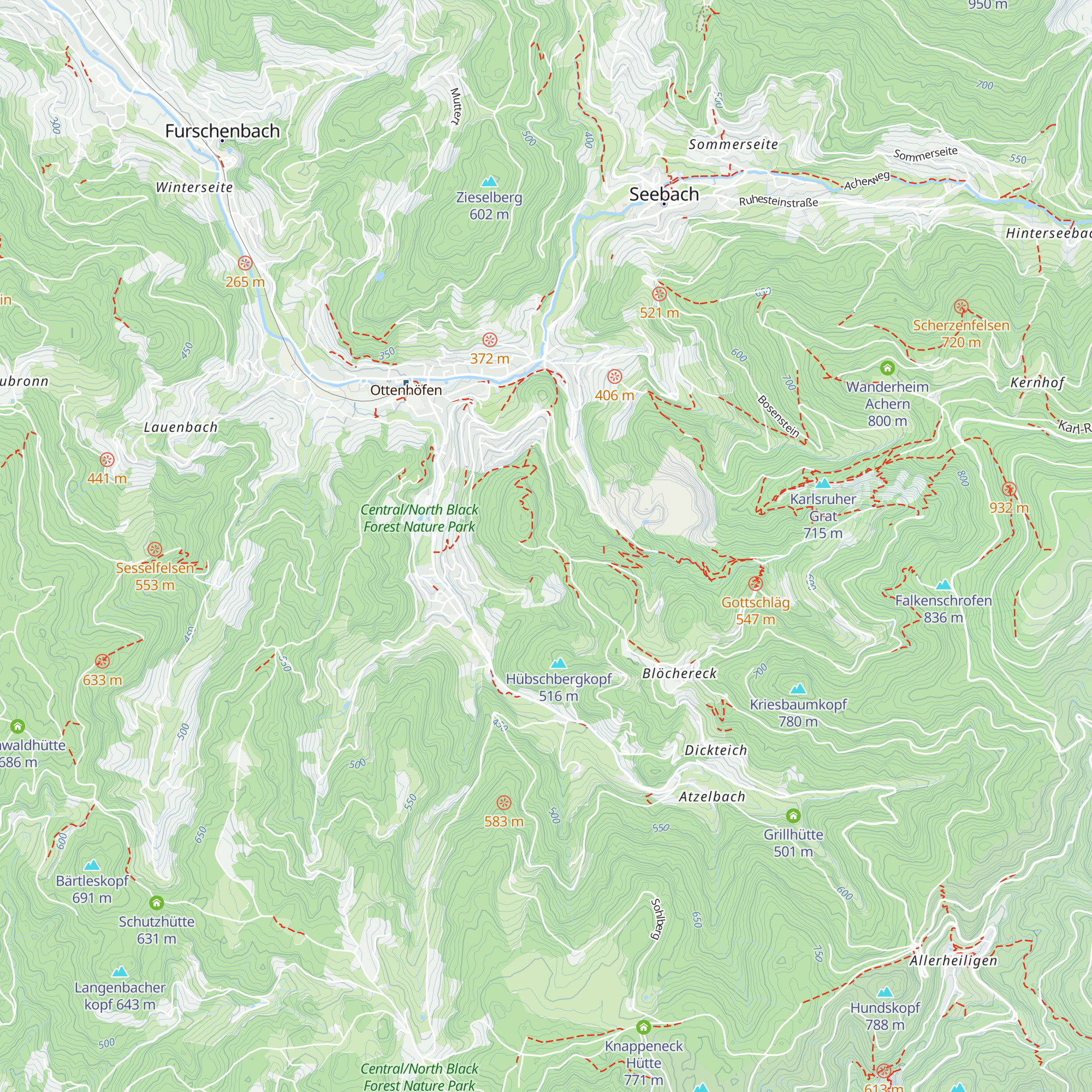 Eichkopfhütte map