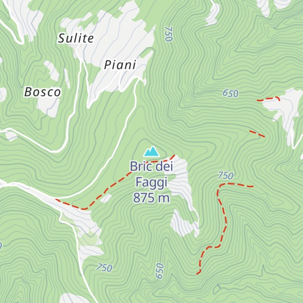 Map of Bric dei Faggi