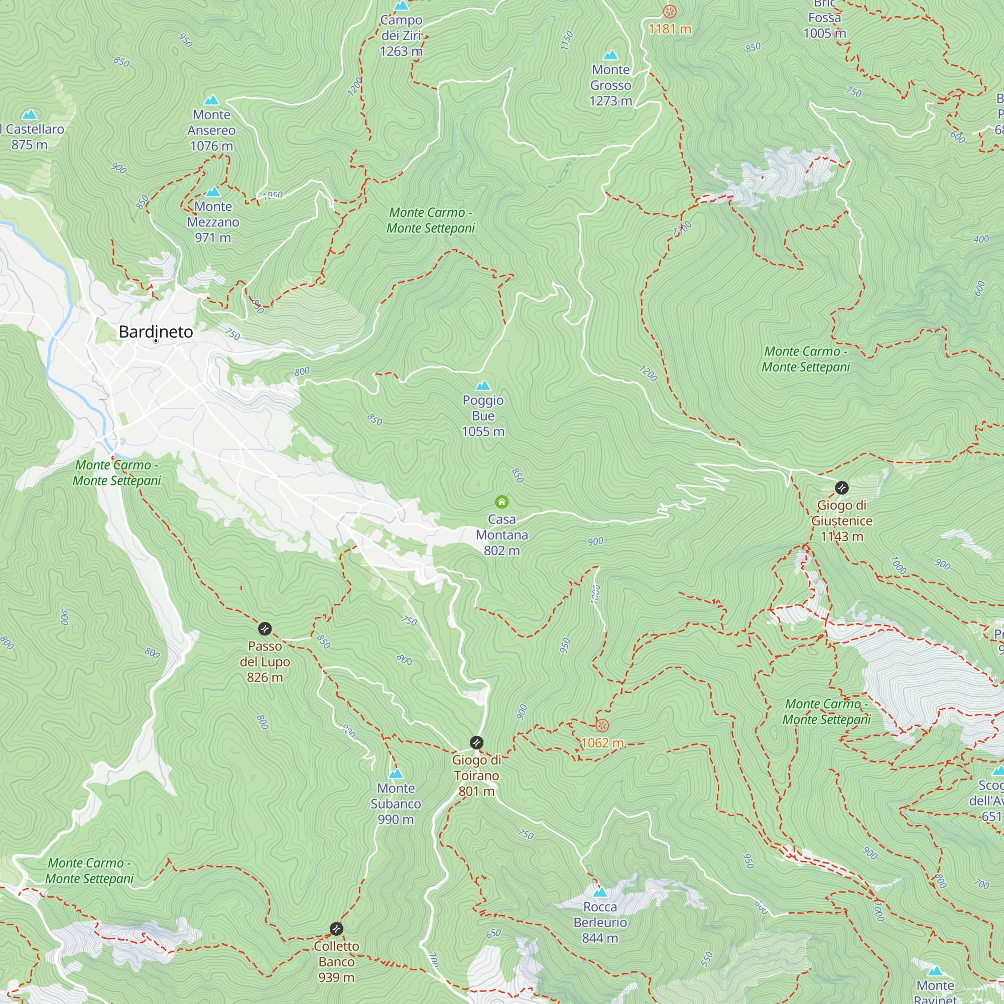 Casa Montana map