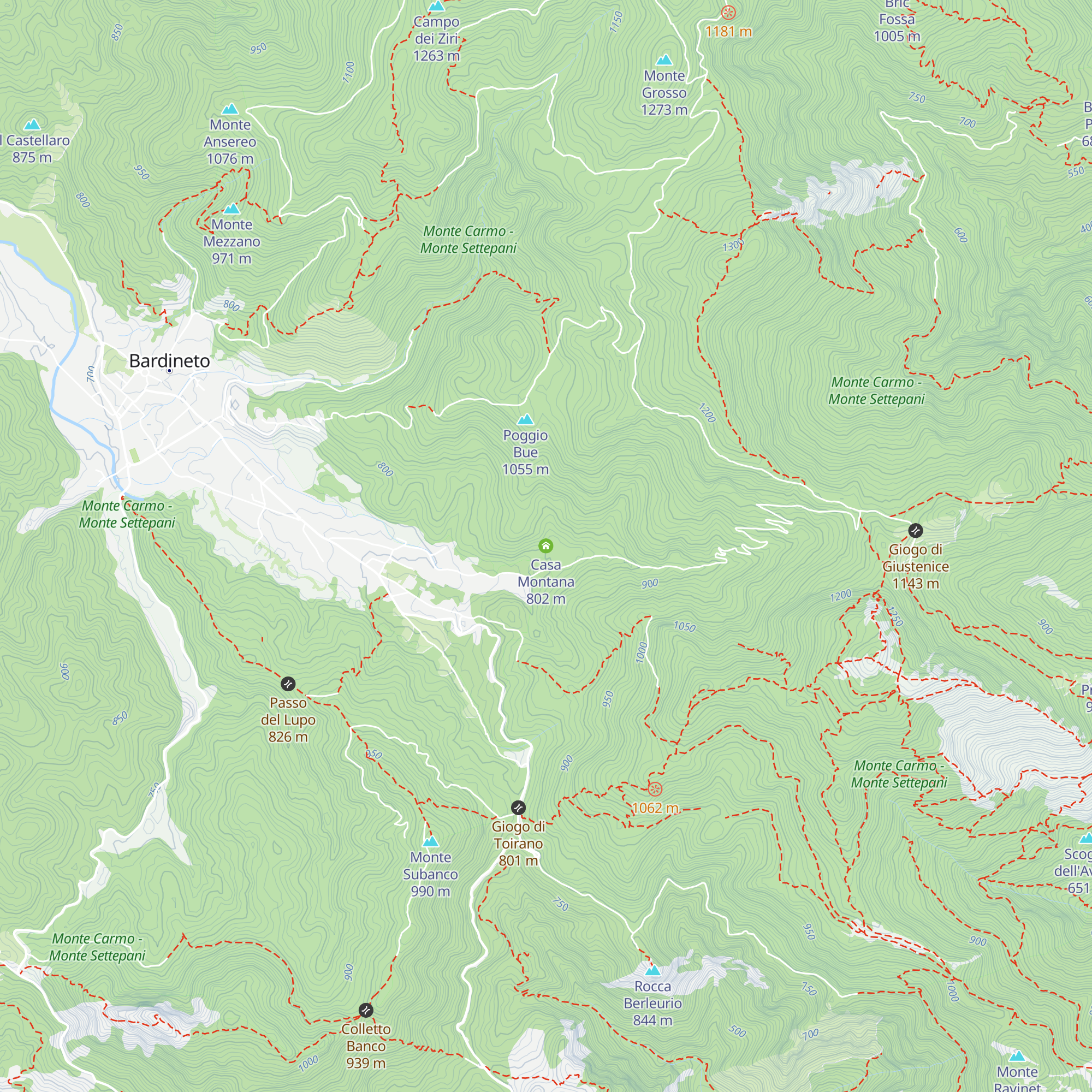 Casa Montana map