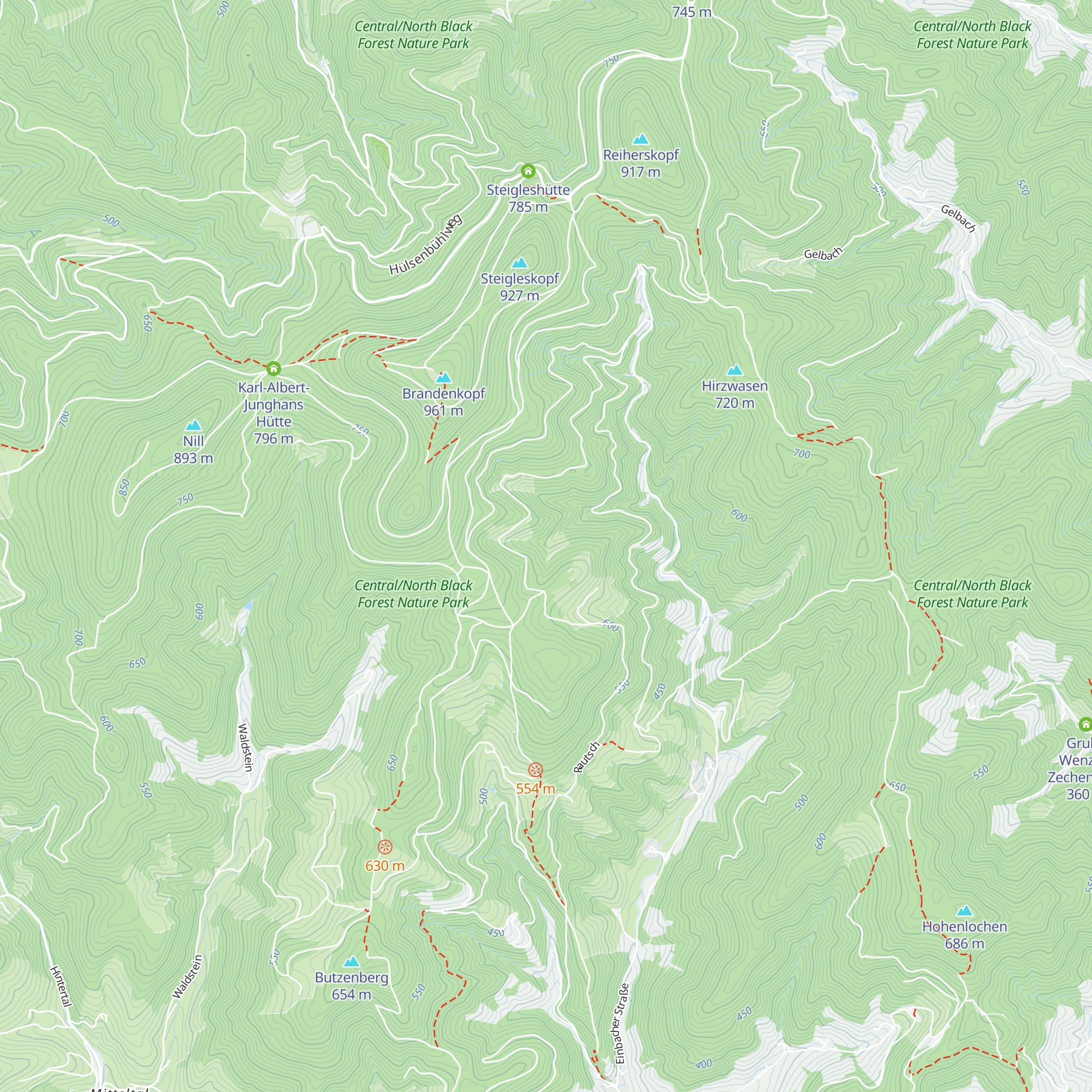 Hütte map