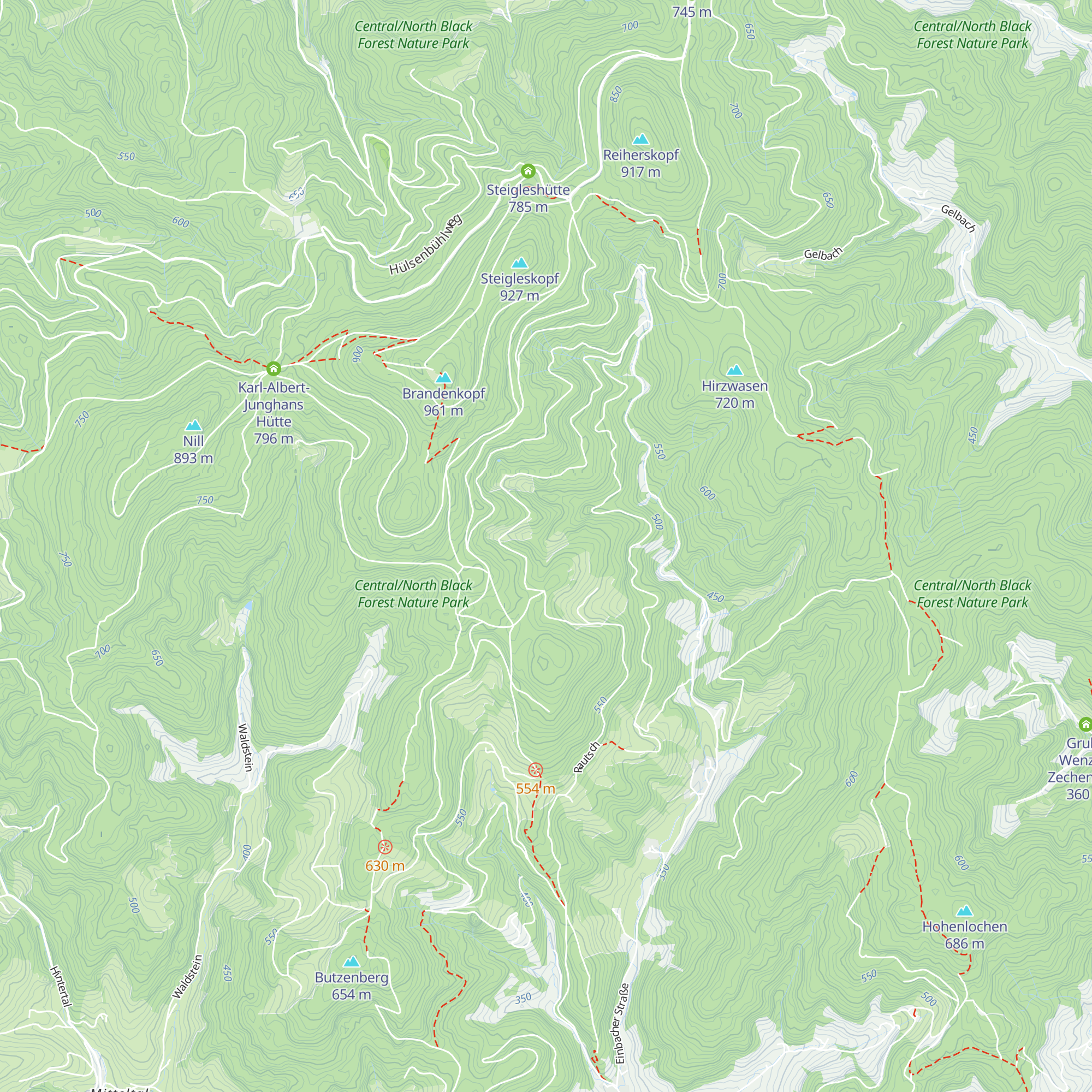 Hütte map