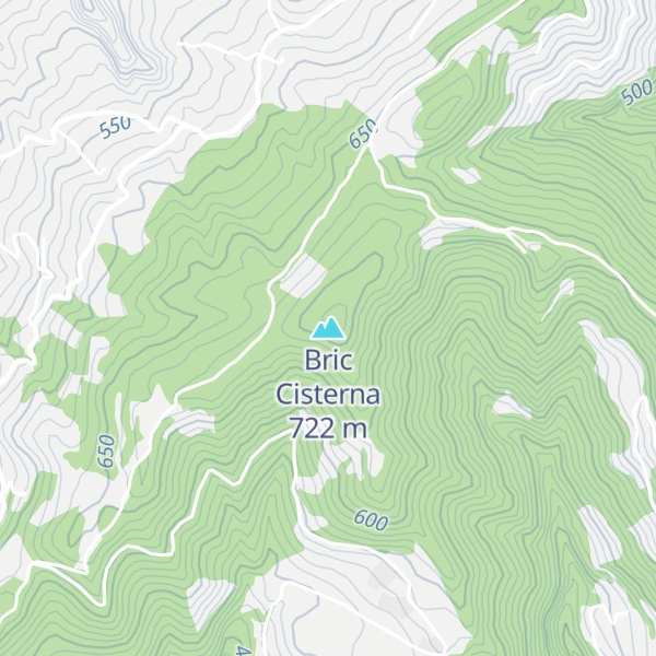 Map of Bric Cisterna