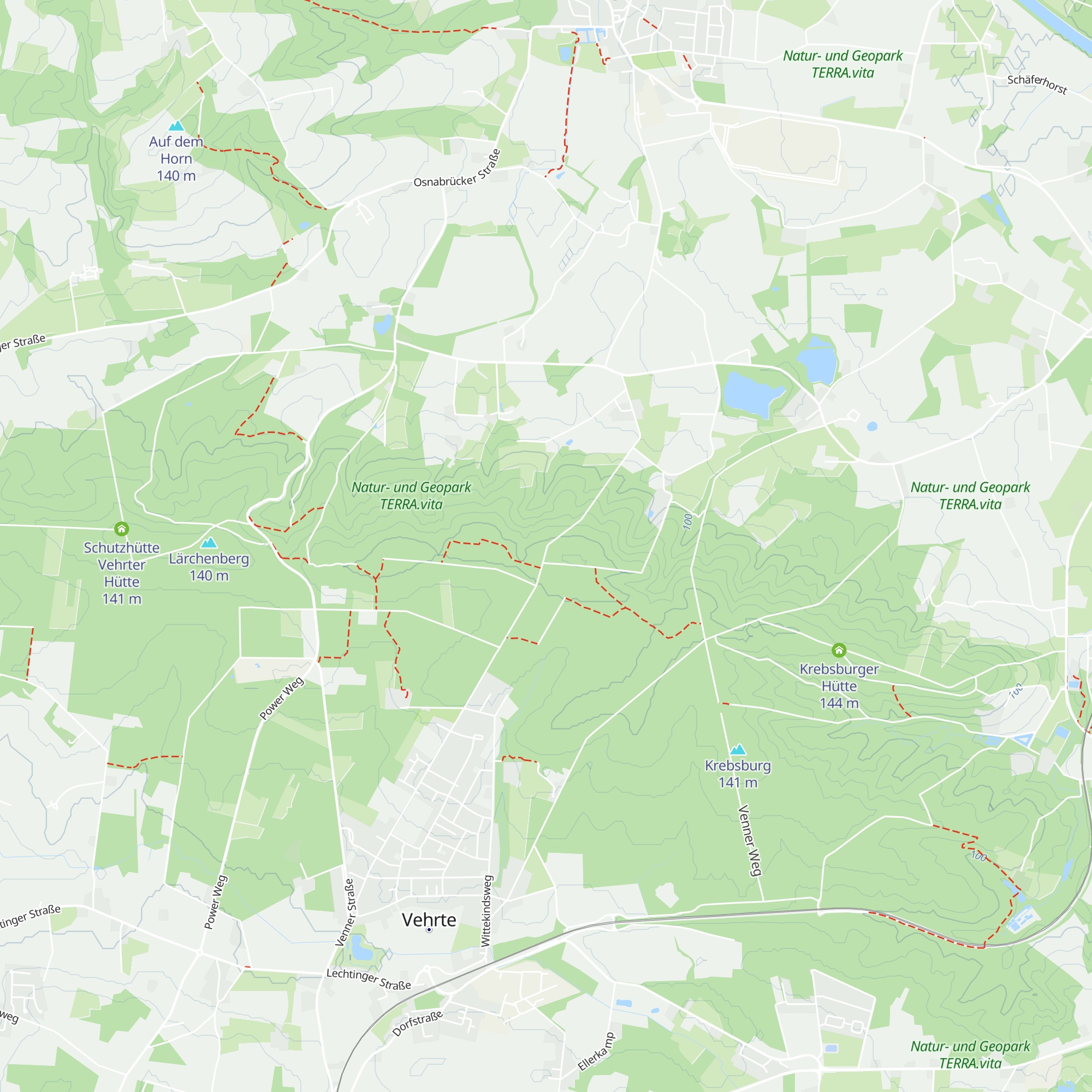 Schutzhütte Venner Egge map