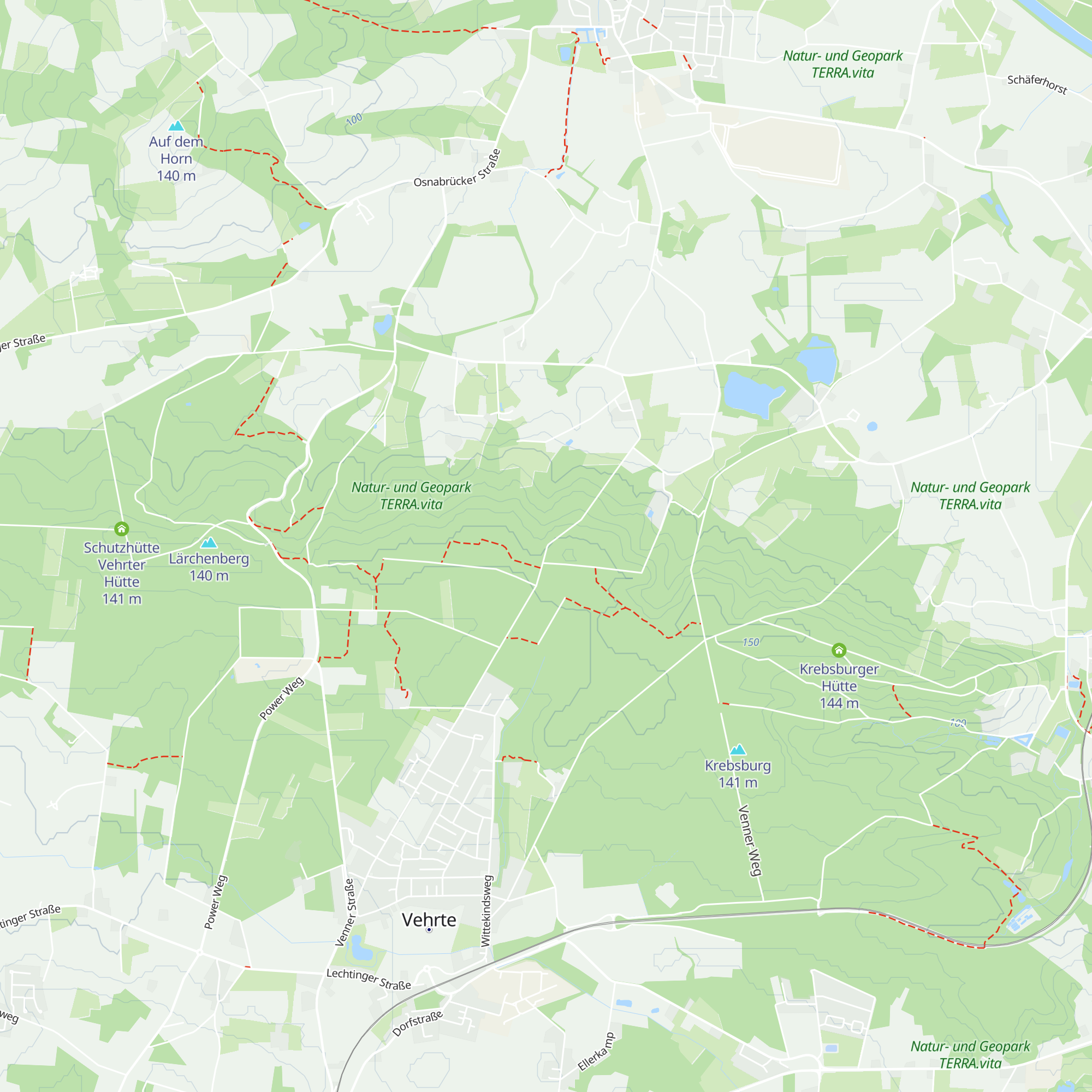 Schutzhütte Venner Egge map